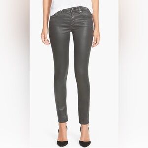 AG Adriano GOLDSCHMIED the legging ankle super skinny black leatherette Size 28